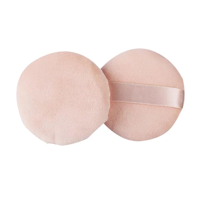 Custom Logo Foundation Cosmetic Powder Puff Cloth Towels Skin Care Washable Makeup Remover Cleaner Pads Puff Clean Sponge for Facial Cleaning Pad