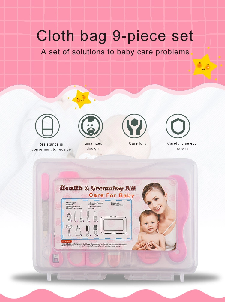 Baby Health Kit Infant Manicure Set in Plastic Storage Box