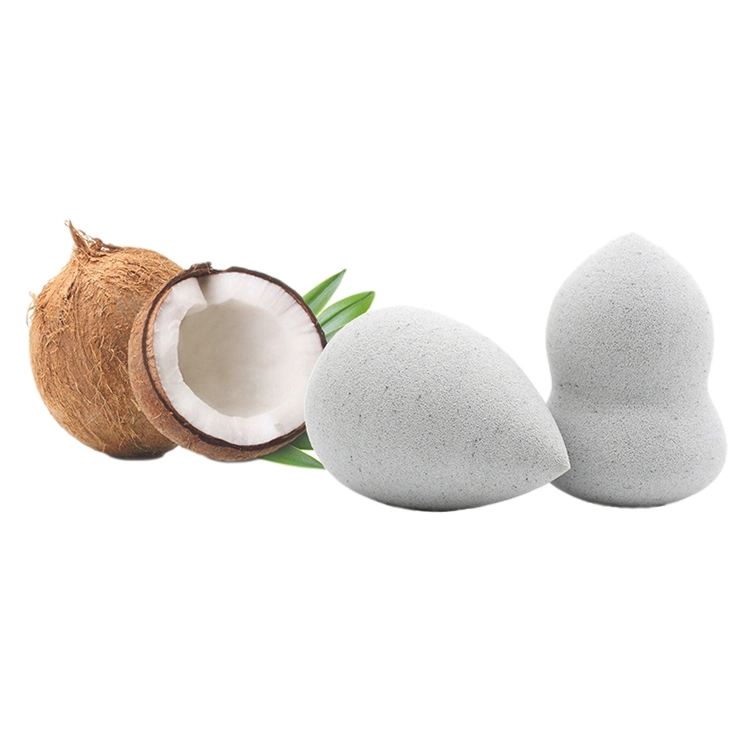 Wholesale Pure Luxury Biodegradable Nature Vegan Makeup Sponge Coconut Plant Based Makeup Beauty Blender Sponge